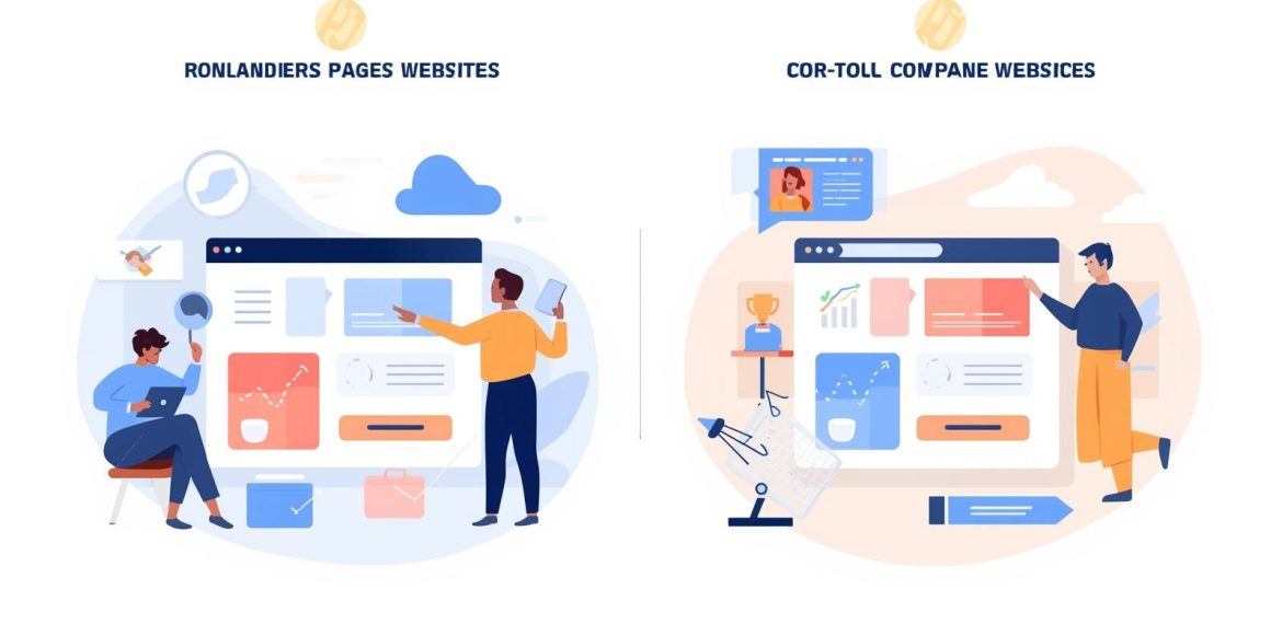 Landing Page czy pełna strona firmowa_Co lepiej sprzedaje usługi w 2025 roku
