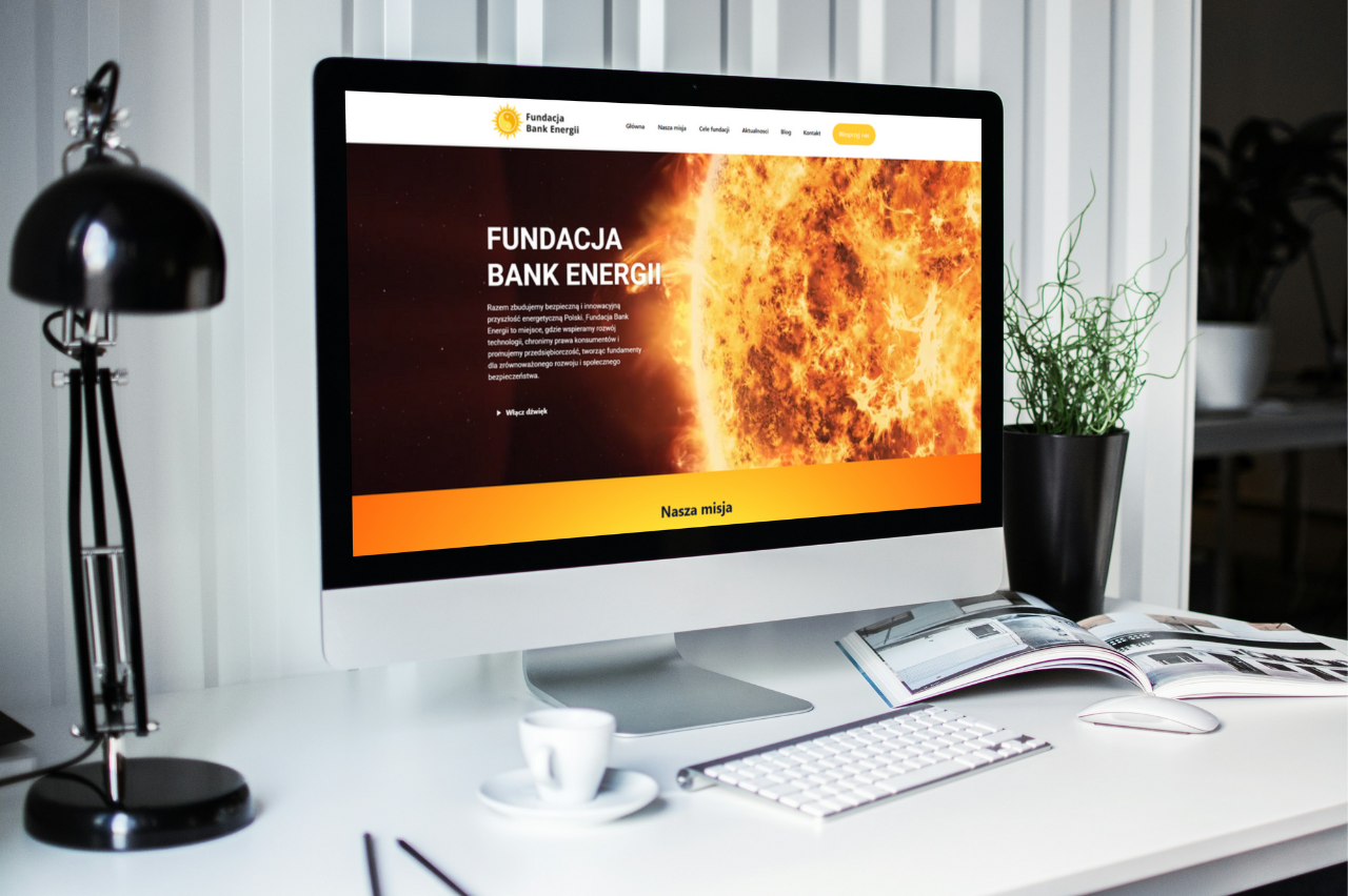 Projekt i realizacja strony internetowej dla Fundacji Bank Energii