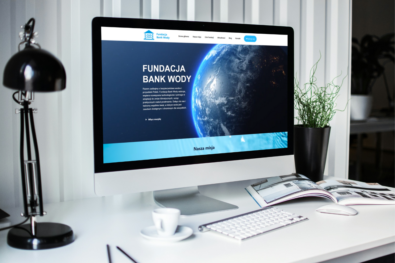 Projekt i realizacja strony internetowej dla Fundacji Bank Wody