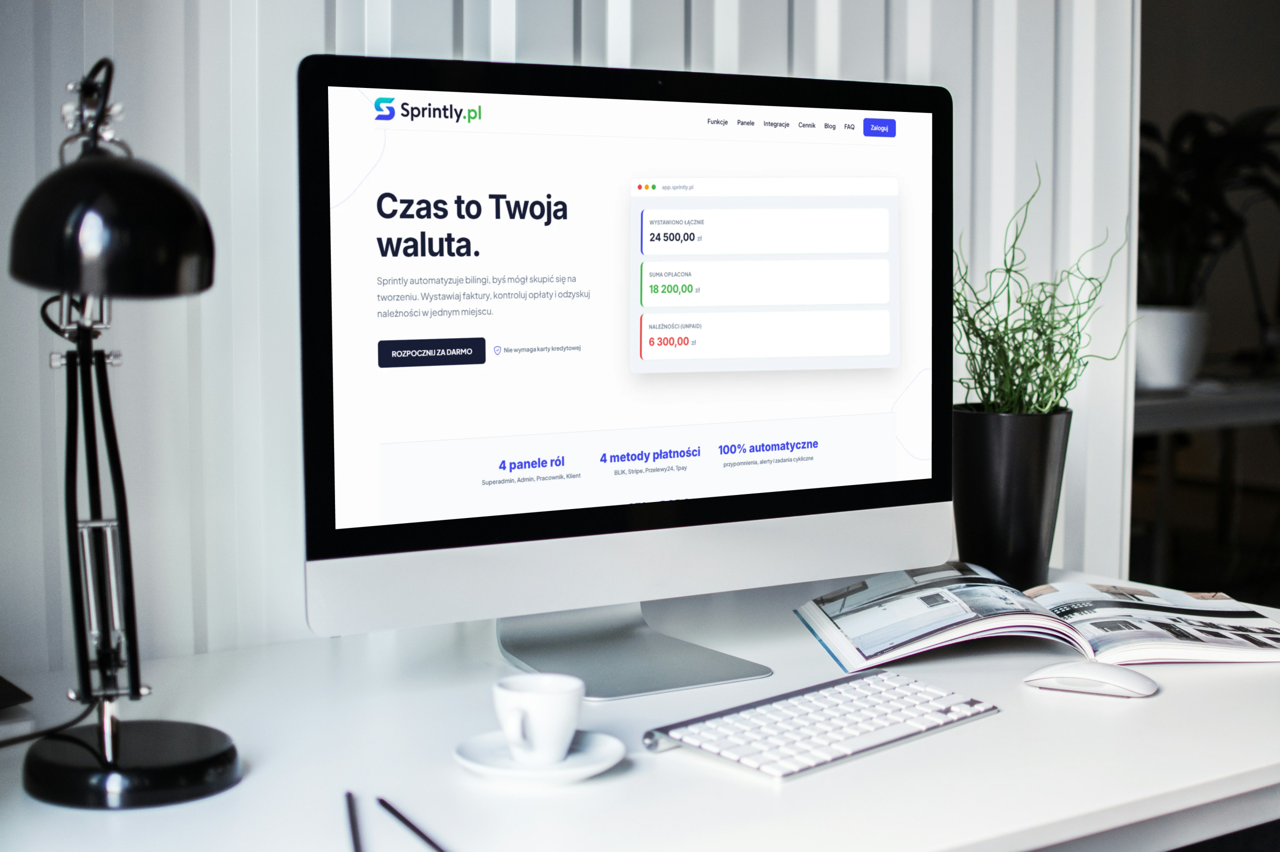 Budowa Sprintly.pl — kompleksowej platformy do automatyzacji bilingów i czasu pracy